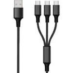 2GO USB to Type-C Cable Μαύρο 1.5m (797156)