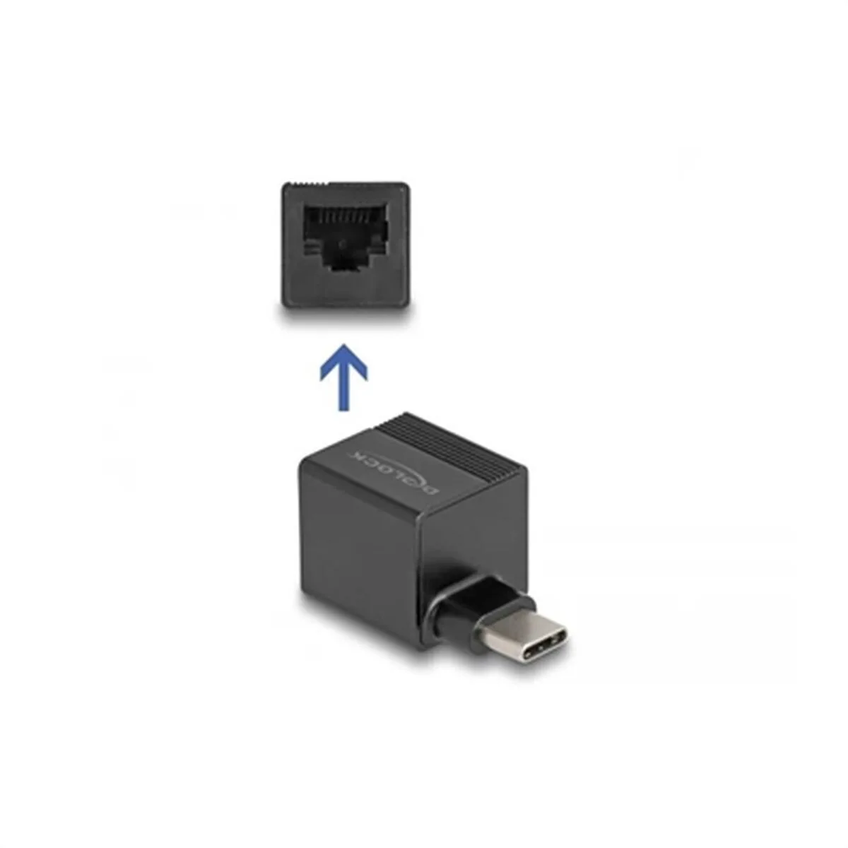 DeLock 66462 Αντάπτορας Δικτύου USB-C με Ενσύρματη Σύνδεση Ethernet - Image 1