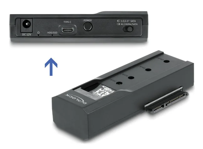 DeLock Docking Station για 2 Σκληρούς Δίσκους PCIe/SATA 2.5" / M.2 (2230)" / M.2 (2242)" / M.2 (2260)" / M.2 (2280)" με σύνδεση USB-C (64253) - Image 1