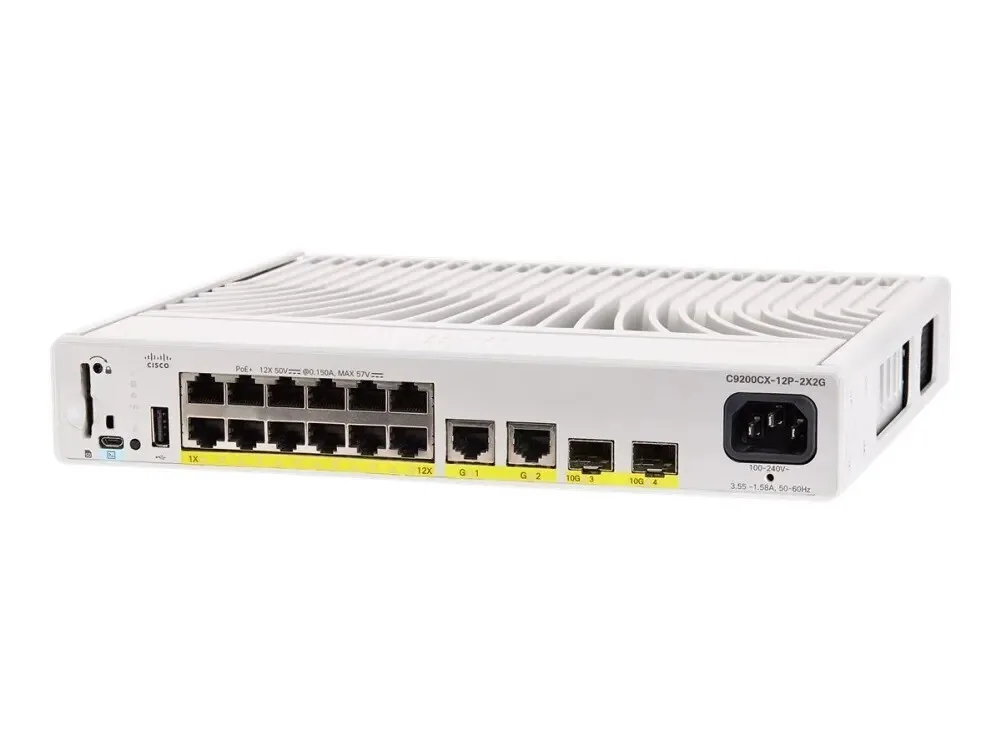 Cisco Catalyst C9200CX-8P-2X2G-E Managed L3 PoE+ Switch με 10 Θύρες Gigabit (1Gbps) Ethernet και 2 SFP Θύρες - Image 1