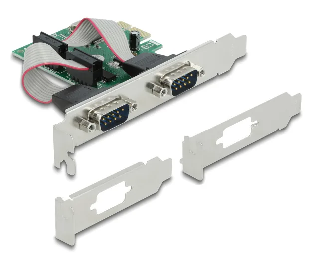 DeLock Κάρτα PCIe σε 2 θύρες RS232 DB9 Serial (90007) - Image 1