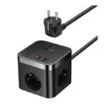 Baseus Πολύπριζο 3 Θέσεων με 2 USB-A, 2 USB-C, Διακόπτη και Καλώδιο 1.5m E00066400117-00