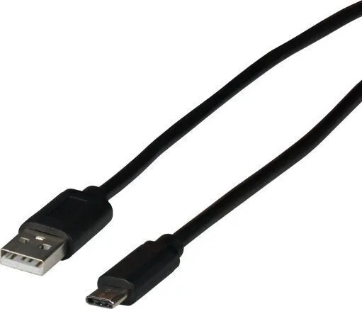 20240215134657_efb_usb_2_0_cable_usb_c_male_usb_a_1m_480mbit.jpeg EFB USB 2.0 Cable USB-C male - USB-A 15W PD Μαύρο 1m - Image 1