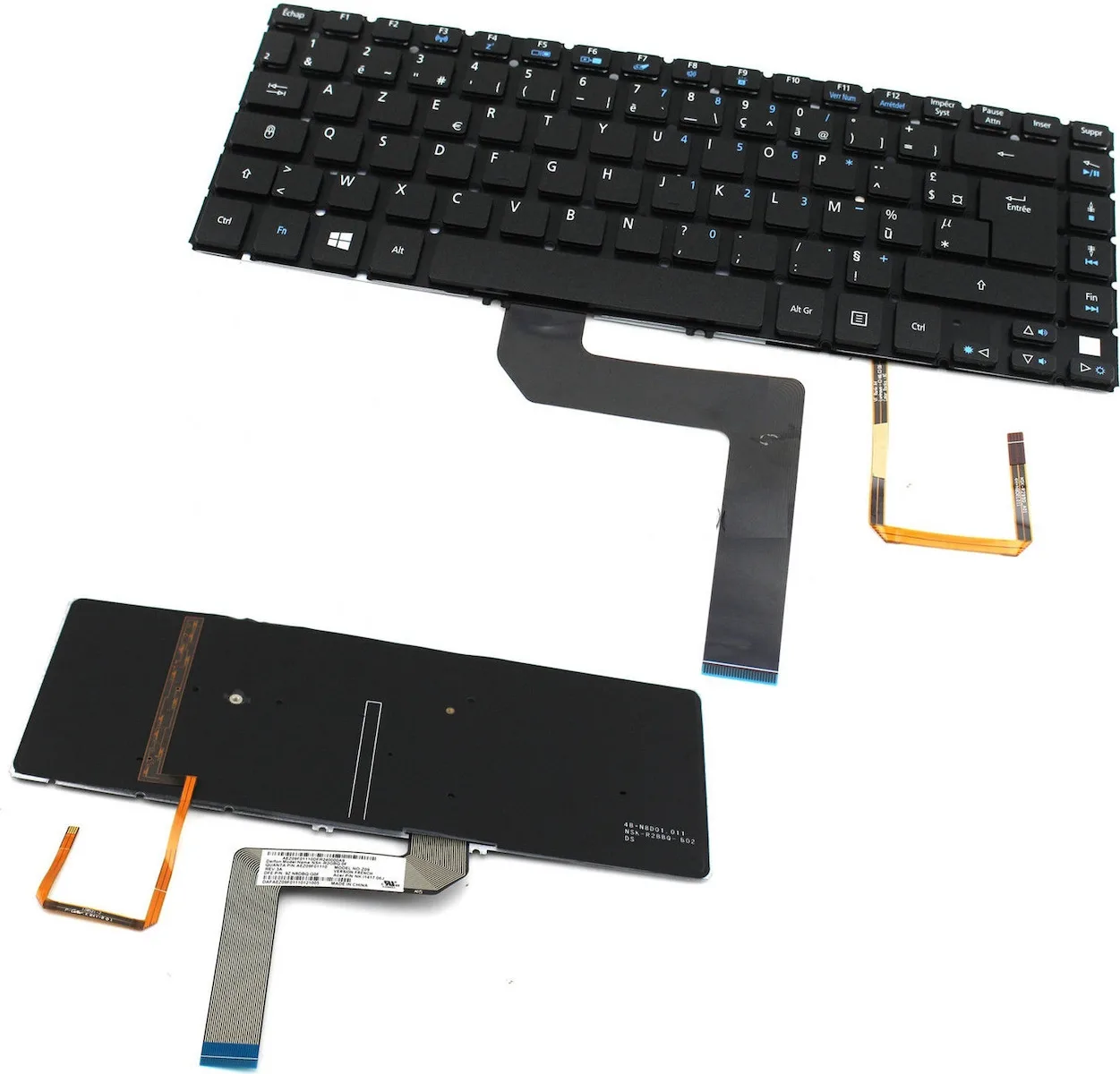 Πληκτρολόγιο Laptop για Acer 9Z.N8DSW.51D, 9Z.N9SSC.00U, MP-11F73U4-4422, MP-11F73U4-4424, MP-11F76E0-4422, NSK-R24SW, PK130XI1A08, R24SW, R25SW, R2HBW 0R, R2HBW 0S, R2HBW 0U, R2HBW 1D, R2SSW 1D - Image 1