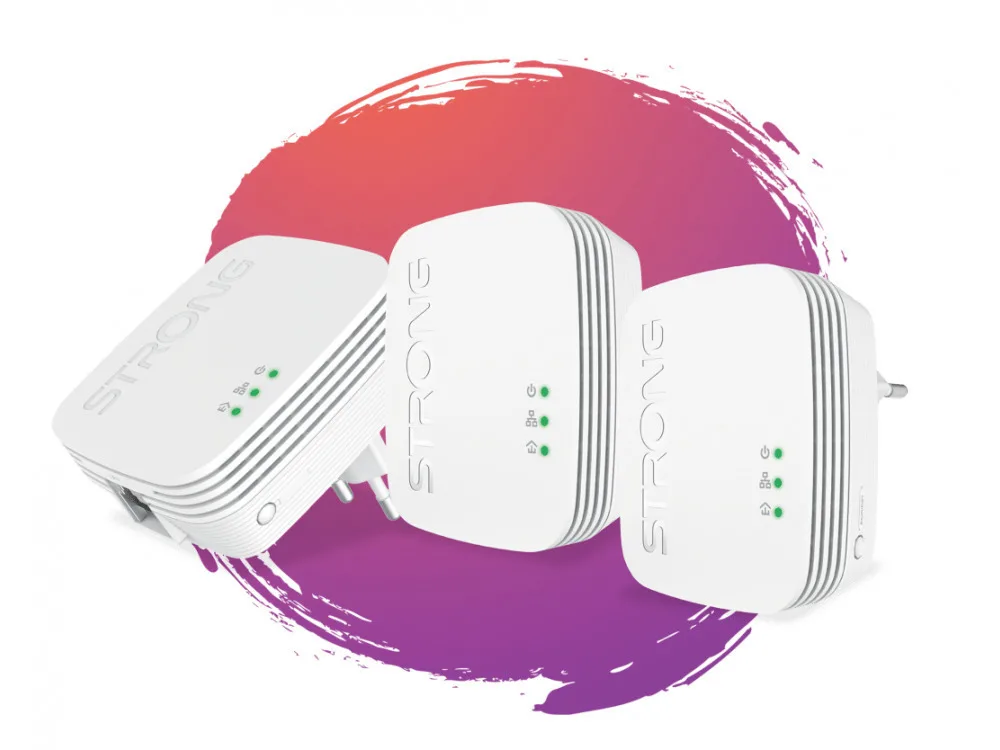 Strong 600 Triple Powerline Τριπλού Kit για Ενσύρματη Σύνδεση και Θύρα Ethernet - Image 1