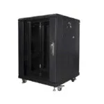 Lanberg Επιδαπέδια Καμπίνα Rack 15U 60x60cm Μαύρο FF01-6615-12B