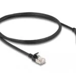 DeLock S/FTP Cat.6a (Gigabit) Καλώδιο Δικτύου Ethernet 1m Μαύρο 80287