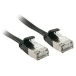 Lindy U/FTP (STP) Cat.6a (Gigabit) Καλώδιο Δικτύου Ethernet 1m Μαύρο 47481