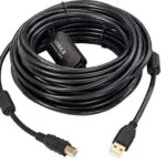 Microconnect USB 2.0 Cable USB-A male - USB-B male Μαύρο 20m USBAB20B-ACTIVE