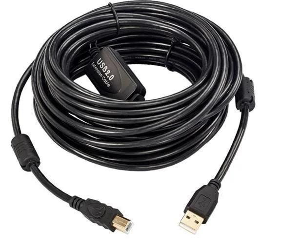 Microconnect USB 2.0 Cable USB-A male - USB-B male Μαύρο 20m USBAB20B-ACTIVE - Image 1