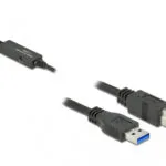 DeLock USB 2.0 Cable USB-A male - USB-B male Μαύρο 1.5m 85379