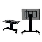 Neomounts PLASMA-M2500TBLACK Βάση Τηλεόρασης Δαπέδου έως 100" και 150kg