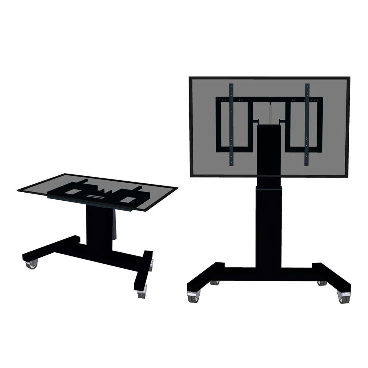 Neomounts PLASMA-M2500TBLACK Βάση Τηλεόρασης Δαπέδου έως 100" και 150kg - Image 1