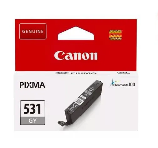 20240311130855_canon_cli_531gy_melani_ektypoti_inkjet_gri_6122c001.jpeg Canon CLI-531GY Γνήσιο Μελάνι Εκτυπωτή InkJet Γκρι (6122C001) - Image 1