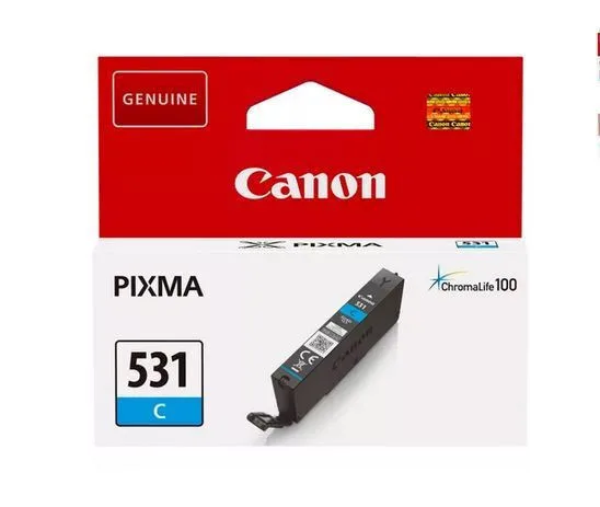 20240311131025_canon_cli_531c_melani_ektypoti_inkjet_kyano_6119c001.jpeg Canon CLI-531C Γνήσιο Μελάνι Εκτυπωτή InkJet Κυανό (6119C001) - Image 1