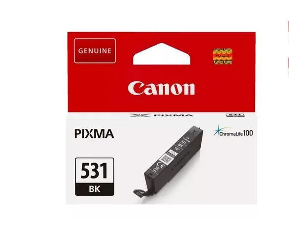 Canon CLI-531BK Γνήσιο Μελάνι Εκτυπωτή InkJet Μαύρο (6118C001) - Image 1