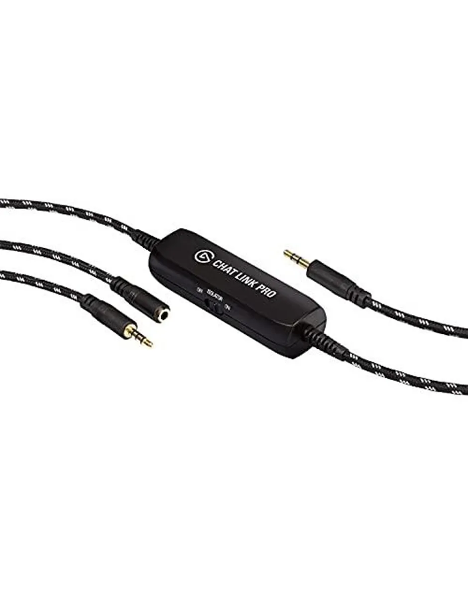 20240315121134_tbd_elgato_chat_link_pro_audio_adapter_for_ps5_ps4_nintendo_switch_capture_voice_chat_gameplay_sound_extra_long_cable.jpeg Elgato Chat Link Pro - Audio Adapter, For Ps5, Ps4, Nintendo Switch, Capture Voice Chat, Gameplay Sound, Extra Long Cable - Image 1
