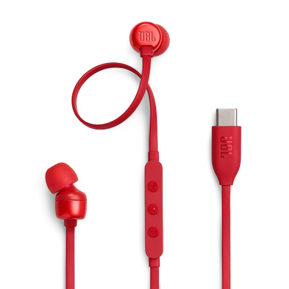 JBL Tune 310C In-ear Handsfree Ακουστικά με Βύσμα USB-C Κόκκινο - Image 1