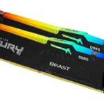 Kingston Fury Beast RGB DDR5 32GB RAM με 2x16GB Modules και Ταχύτητα 6000 για Desktop KF560C30BBAK2-32