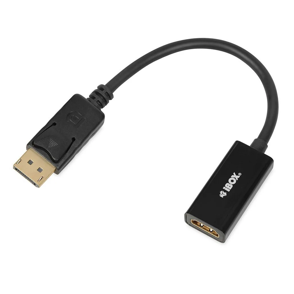 iBox Μετατροπέας DisplayPort male σε HDMI female Γκρι 1τμχ IADP4K - Image 1