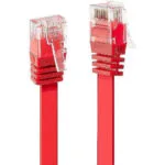 Lindy Flat U/UTP Cat.6 (Gigabit) Καλώδιο Δικτύου Ethernet 0.5m Κόκκινο 47511
