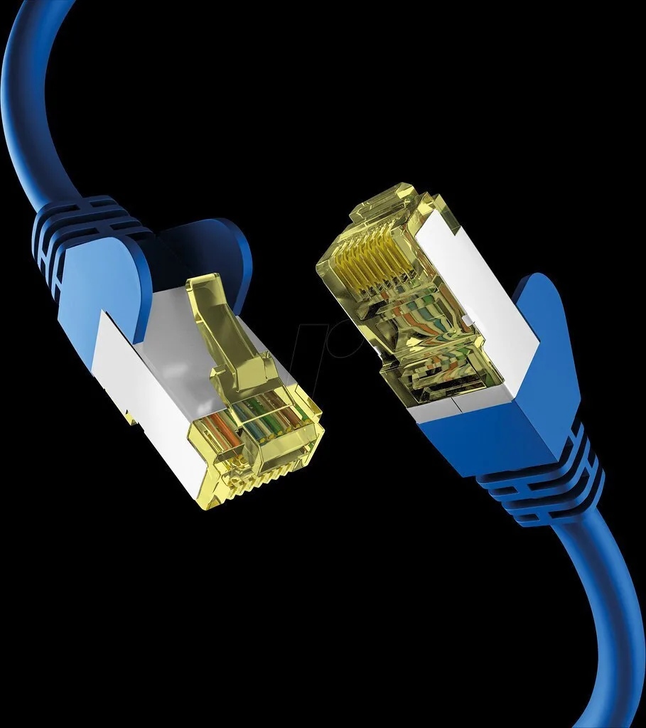 EFB S/FTP Cat.6a (Gigabit) Καλώδιο Δικτύου Ethernet 2m Μπλε EC020200093 - Image 1