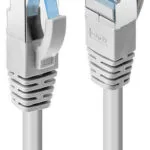 Lindy S/FTP Cat.6a (Gigabit) Καλώδιο Δικτύου Ethernet 1m Γκρι 47632