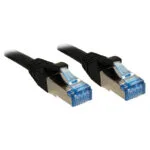 Lindy S/FTP Cat.6a (Gigabit) Καλώδιο Δικτύου Ethernet 7.5m Μαύρο 47182