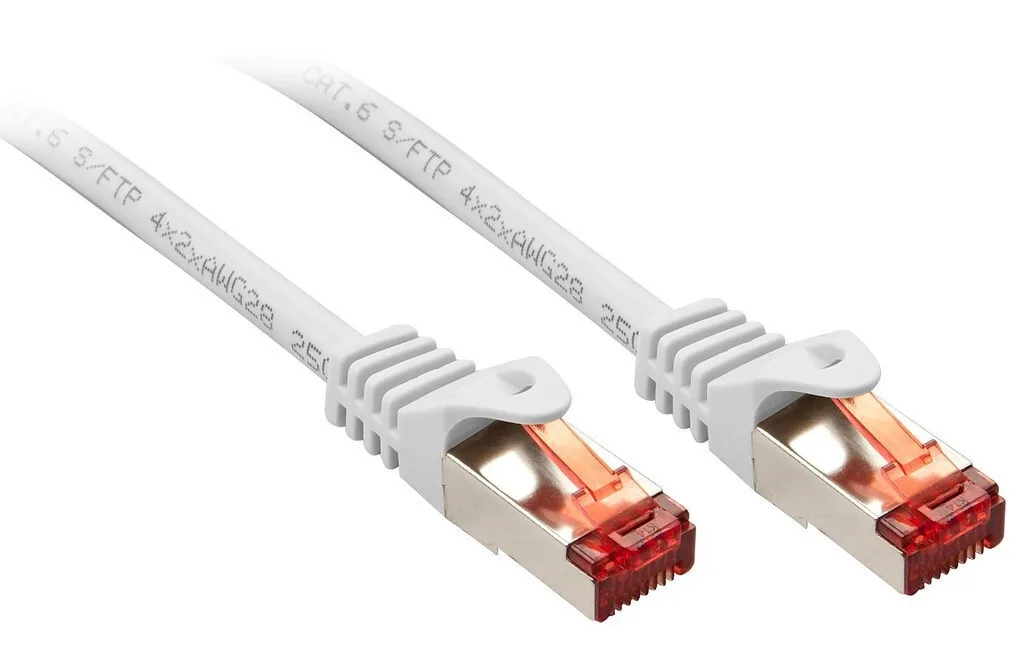 Lindy S/FTP Cat.6 (Gigabit) Καλώδιο Δικτύου Ethernet 5m Λευκό 47386 - Image 1