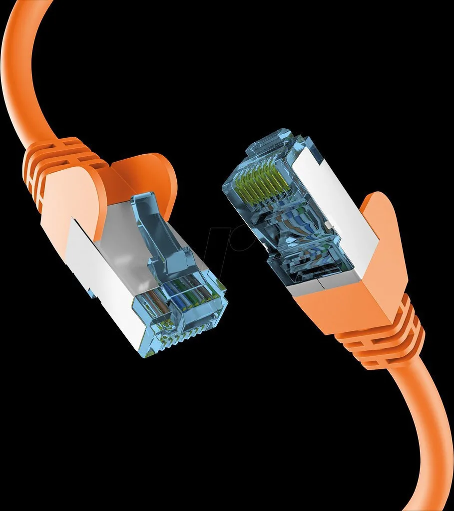 EFB U/UTP Cat.7 (10Gbps) Καλώδιο Δικτύου Ethernet 0.5m Πορτοκαλί EC020200220 - Image 1