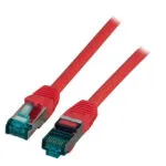 EFB S/FTP Cat.6a (Gigabit) Καλώδιο Δικτύου Ethernet 0.5m Κόκκινο MK6001.0,5R