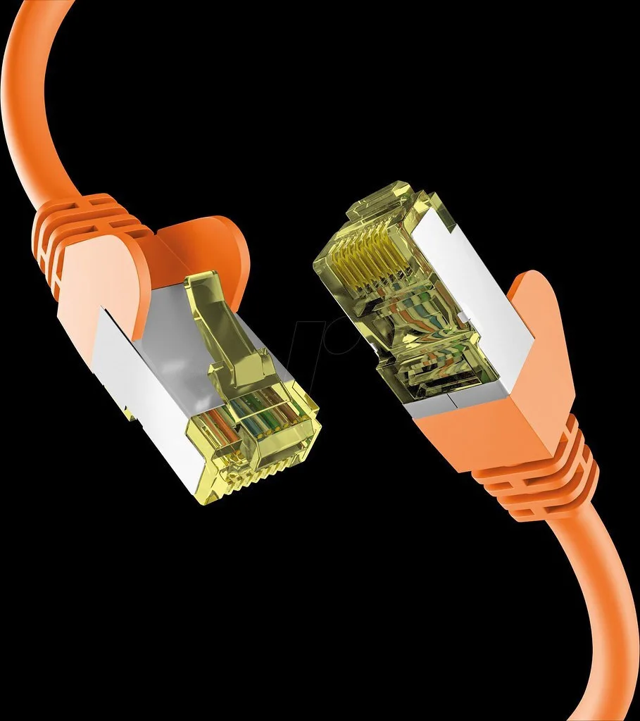EFB S/FTP Cat.6a (Gigabit) Καλώδιο Δικτύου Ethernet 25m Πορτοκαλί EC020200114 - Image 1