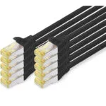 Digitus S/FTP Cat.6a (Gigabit) Καλώδιο Δικτύου Ethernet 2m Μαύρο 10τμχ DK-1644-A-020-BL-10