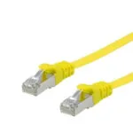 Equip U/FTP (STP) Cat.6a (Gigabit) Καλώδιο Δικτύου Ethernet 0.5m Κίτρινο 607667