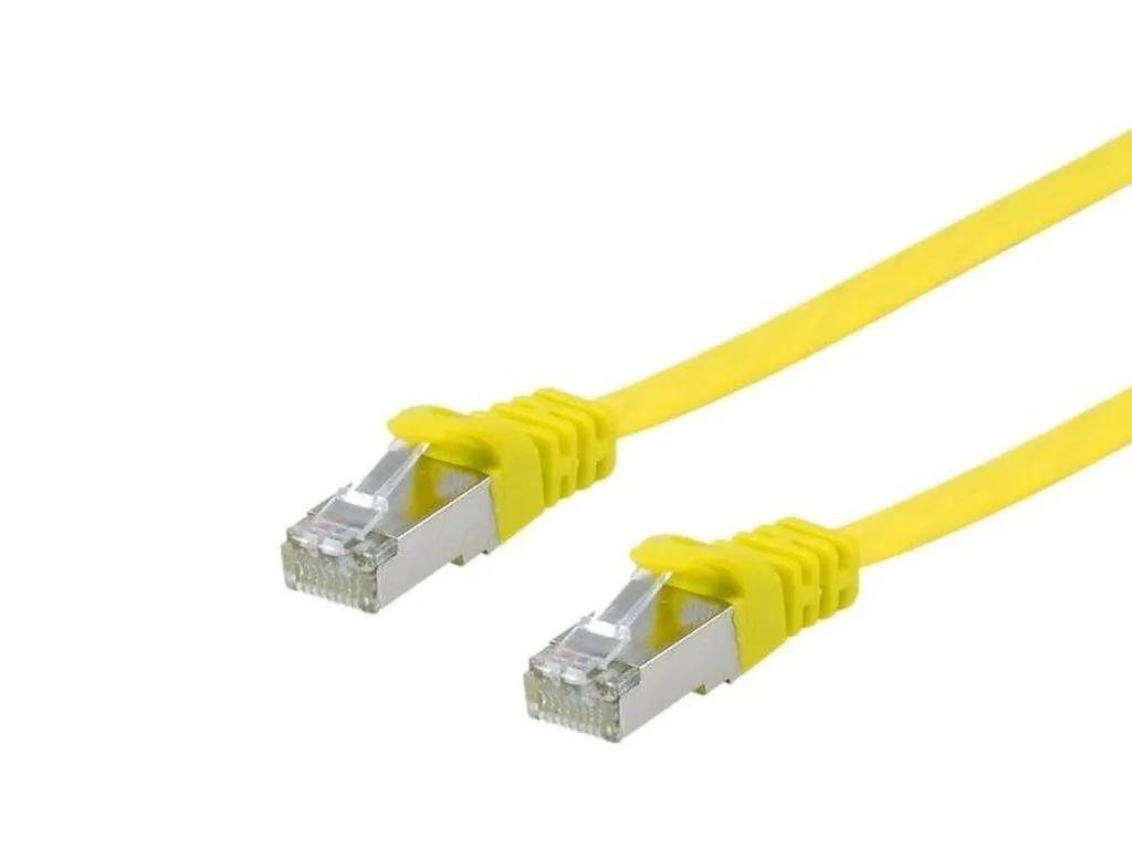 Equip U/FTP (STP) Cat.6a (Gigabit) Καλώδιο Δικτύου Ethernet 10m Κίτρινο 607666 - Image 1