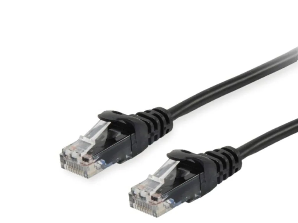 Equip U/UTP Cat.6a (Gigabit) Καλώδιο Δικτύου Ethernet 1m Μαύρο 603052 - Image 1