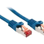 Lindy S/FTP Cat.6 (Gigabit) Καλώδιο Δικτύου Ethernet 1m Μπλε 47352