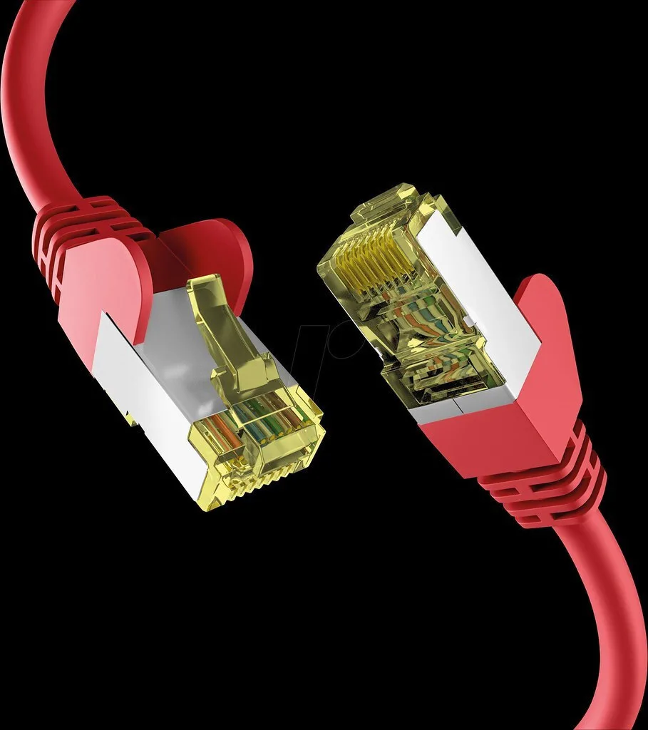 EFB S/FTP Cat.6a (Gigabit) Καλώδιο Δικτύου Ethernet 20m Κόκκινο EC020200057 - Image 1