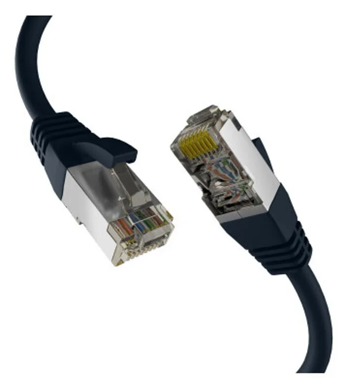 EFB S/FTP Cat.8.1 Καλώδιο Δικτύου Ethernet 0.25m Μαύρο EC020200299 - Image 1