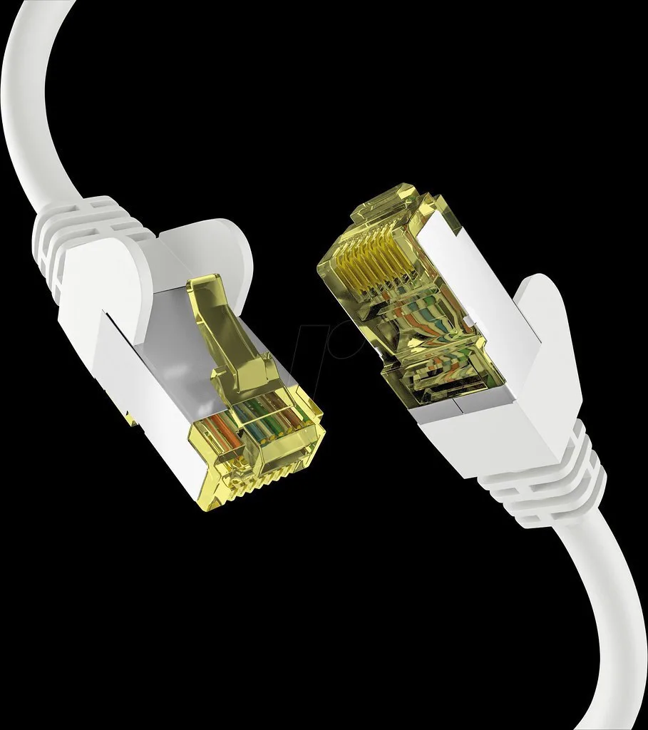 EFB S/FTP Cat.6a (Gigabit) Καλώδιο Δικτύου Ethernet 7.5m Λευκό EC020200024 - Image 1