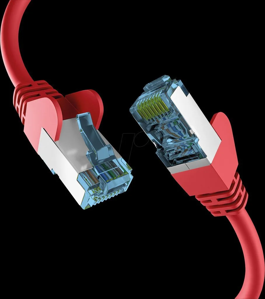 EFB U/UTP Cat.7 (10Gbps) Καλώδιο Δικτύου Ethernet 1m Κόκκινο EC020200165 - Image 1
