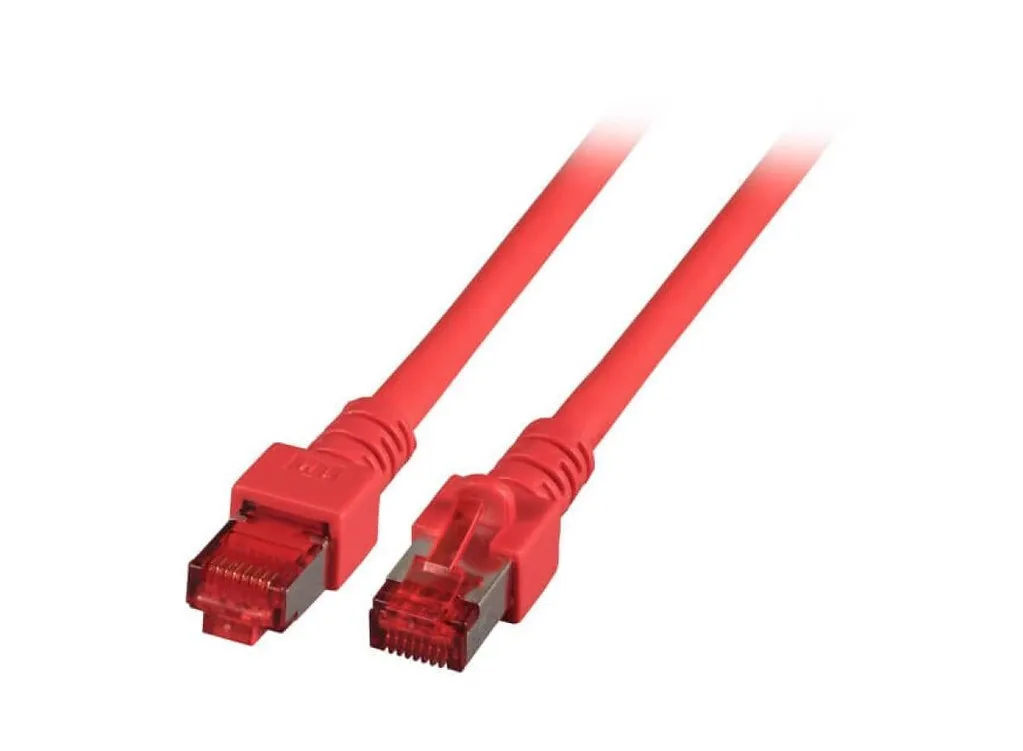 EFB S/FTP Cat.6 (Gigabit) Καλώδιο Δικτύου Ethernet 1m Κόκκινο K5512.1 - Image 1