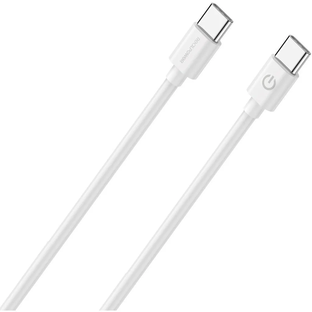 RealPower USB 2.0 Cable USB-C male - USB-C Λευκό 2m 404307 - Image 1