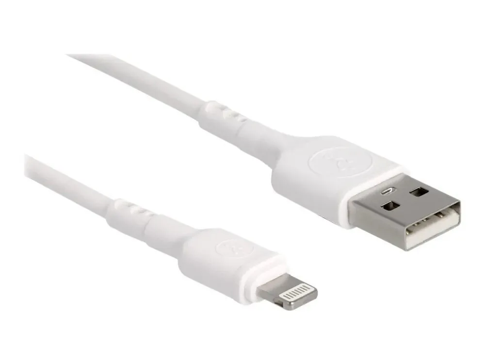 20240403095629_delock_usb_a_to_lightning_cable_leyko_0_3m_87866.jpeg DeLock USB-A to Lightning Cable Λευκό 0.3m (87866) - Image 1
