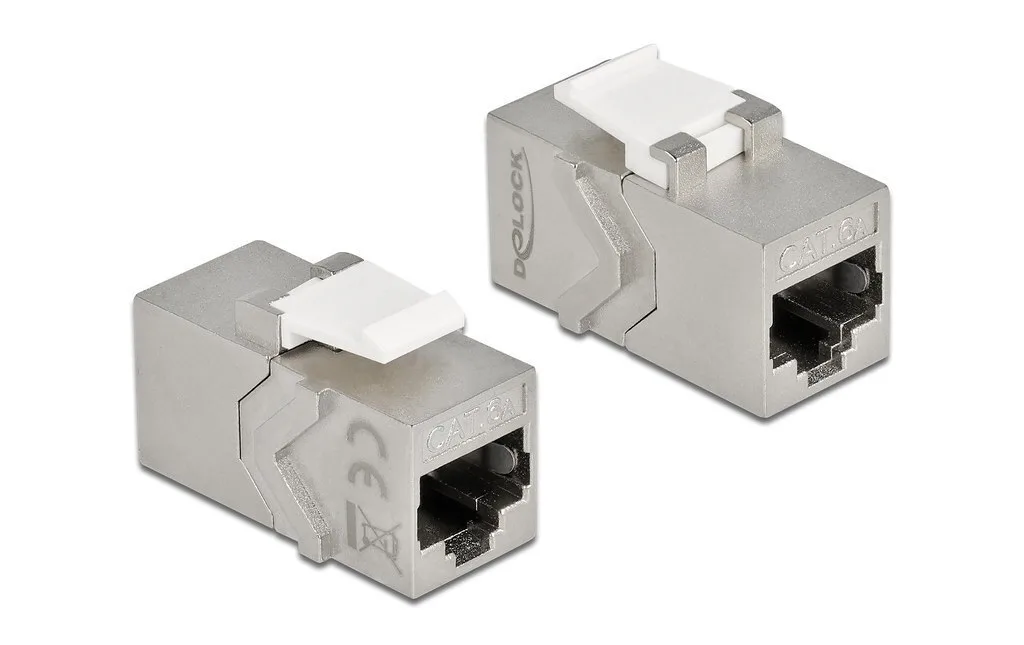 Βύσμα Δικτύου Delock Keystone Modul Rj45 Socket To Rj45 Socket Cat.6a - Image 1