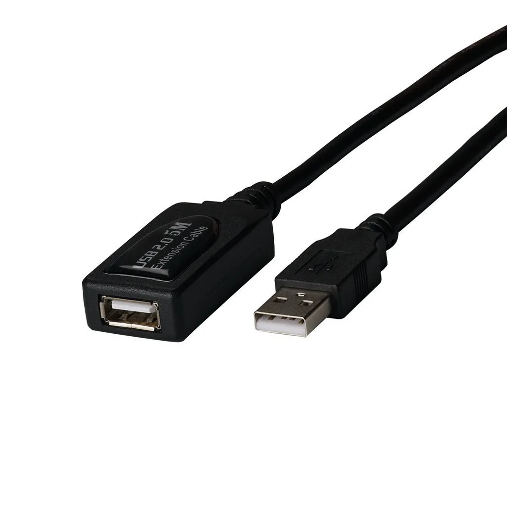 EFB USB 2.0 Cable USB-A male - USB-A female Μαύρο 5m K5263.5V3 - Image 1