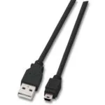 EFB USB 2.0 Cable USB-A male - mini USB-B male Μαύρο 0.5m K5250SW.0,5V2