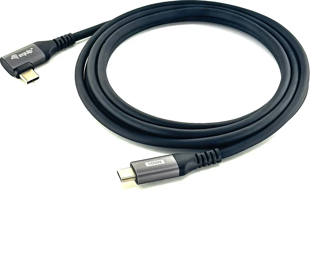 Equip USB 2.0 Cable USB-C male - USB-C 100W Μαύρο 1m 128891 - Image 1