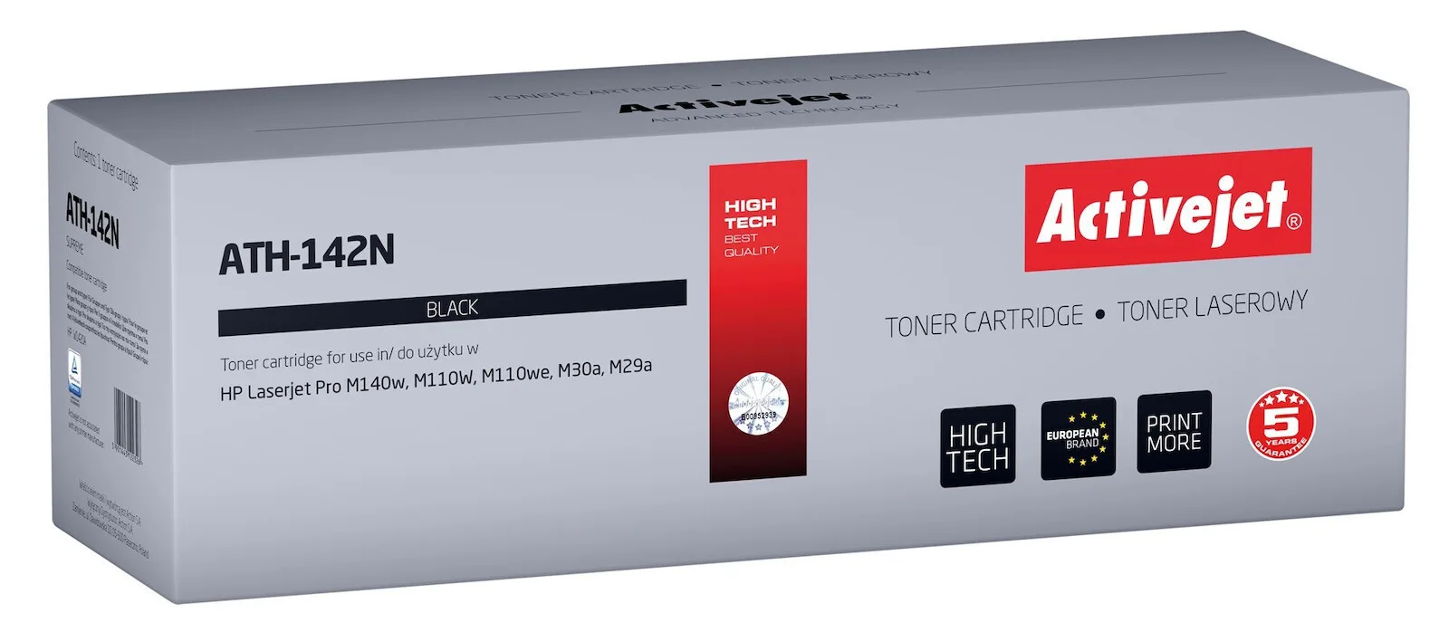Active Jet Συμβατό Toner για Laser Εκτυπωτή HP 142A W1420A 950 Σελίδων Μαύρο ATH-142N - Image 1