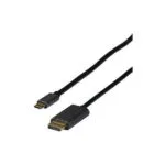 EFB USB 2.0 Cable USB-C male - DisplayPort Μαύρο 2m